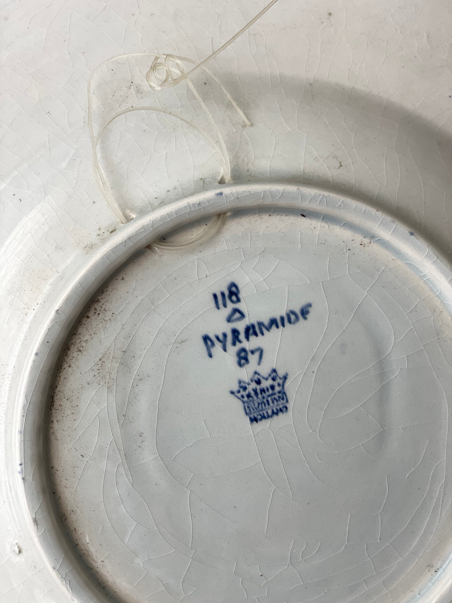 Farfurie din ceramică vintage Pyramide, Holland-1987