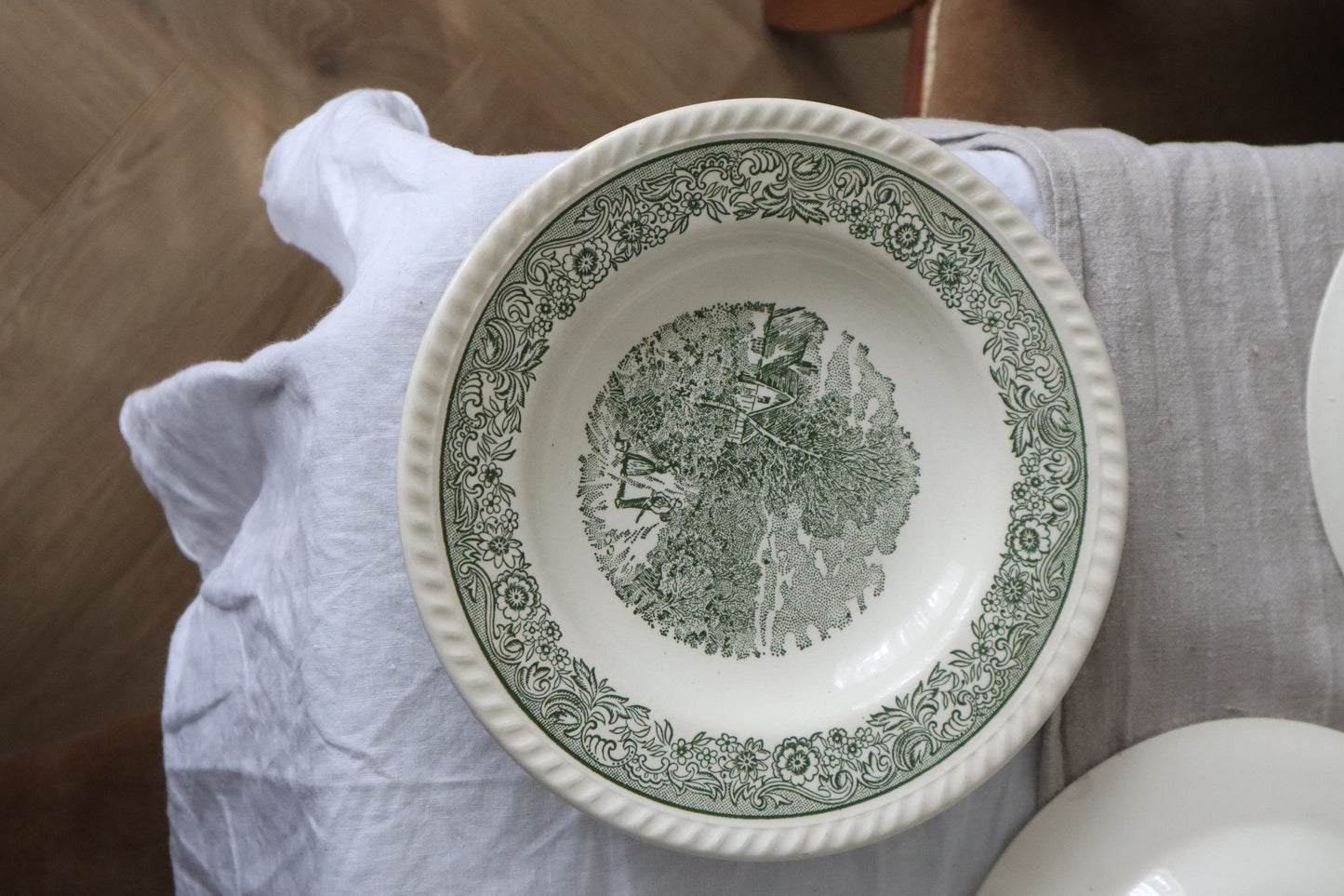 Farfurii ușor adânci din ceramică countryside