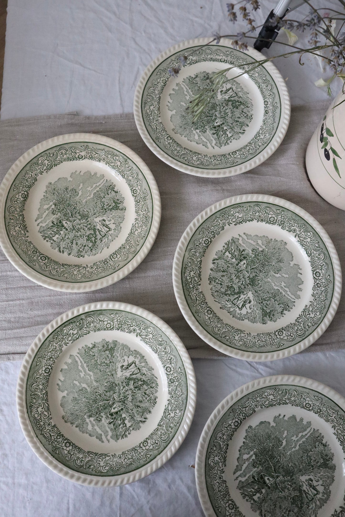 Farfurii vintage din ceramică-English Countryside