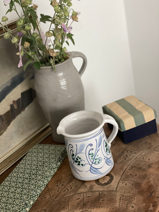 Carafă pictată manual din ceramică, Italia