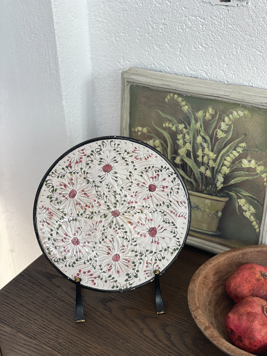 Farfurie decorativă de perete din ceramică